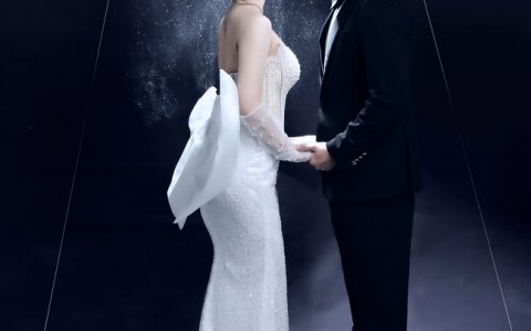 亚洲新婚夫妇唯美婚纱照写真图片