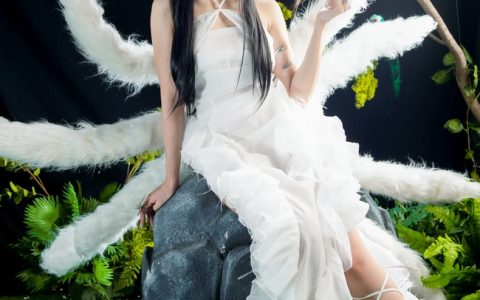 性感九尾狐美女艺术照写真摄影图片