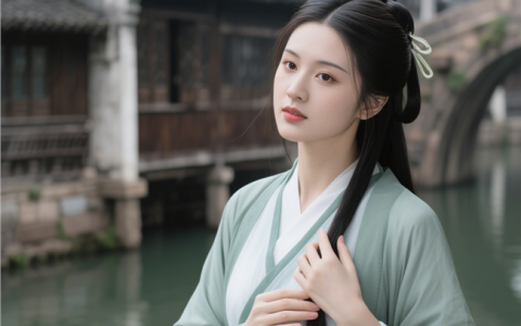 江南美女古风艺术写真摄影图片